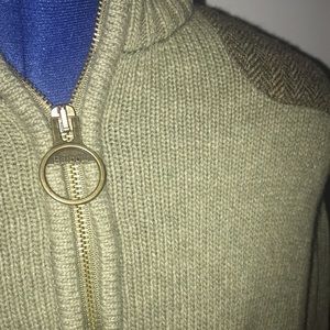 Barbour Wool Quarter Zip Sweater size M
